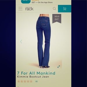 Seven 7 for all Mankind Kimmie bootcut